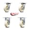 Service Caster 6 Inch Nylon Caster Set with Roller Bearings 2 Swivel 2 Rigid SCC-35S620-NYR-2-R-2 - alternate 4